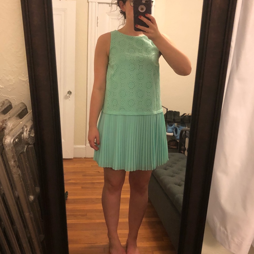 Drop Waist Dress (mint green)